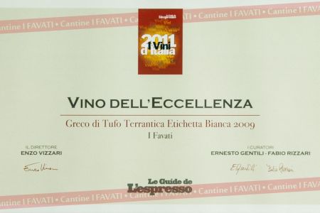 Greco Di Tufo Terrantica Etichetta Bianca 2009 I Favati Vino Dell Eccellenza 2011